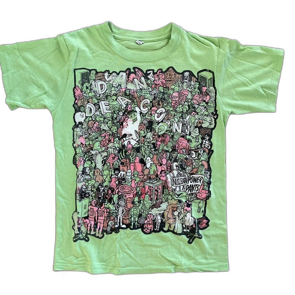 Dan Deacon Nuclear Power Pants Music Concert Collab RARE T Shirt Small